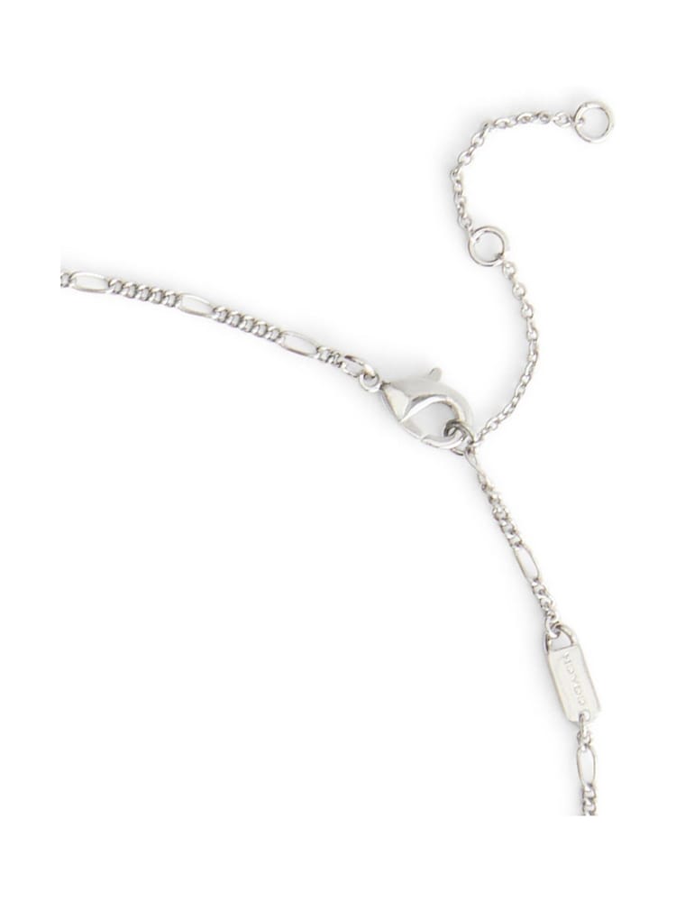COACH Gold Tone Signature Signet Rondelle Pendant Necklace - Image 3 of 3