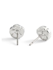 COACH Silver Signature Tea Rose Stud Earrings - Image 3 of 3