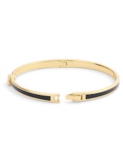 COACH Gold Tone Signature C Enamel Bangle Boxed Bracelet - Image 3 of 7