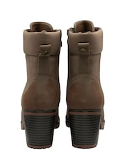 Lotus Block Heel Ankle Boots - Imagem 3 de 4