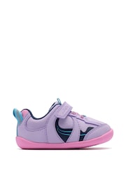 Clarks Purple Pre Walker Hero Toddler Shoes - Image 1 of 6