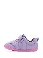 Clarks Purple Pre Walker Hero Toddler Shoes - Image 2 of 6