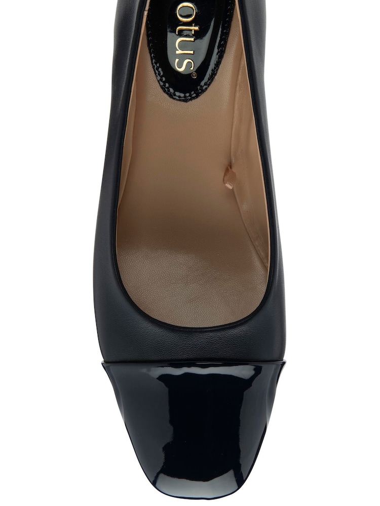 Lotus Leather Block-Heel Shoes - Imagen 4 de 4