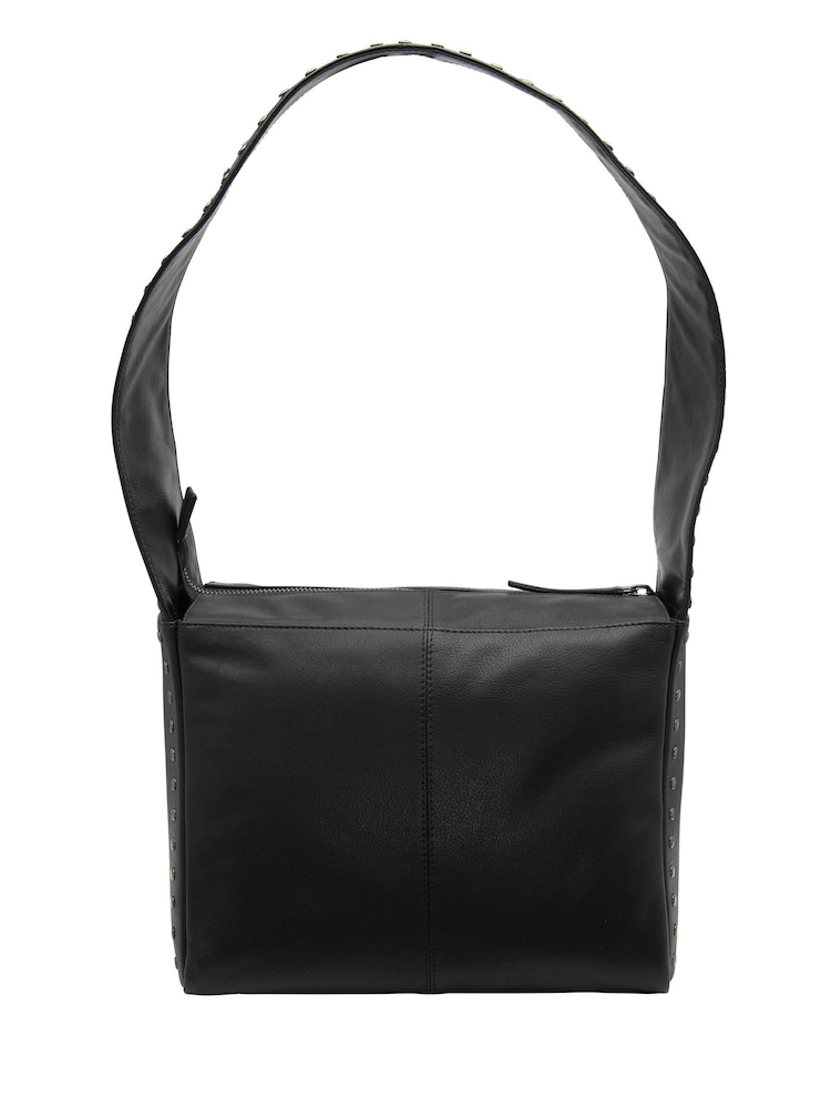 Lotus Black Leather Handbag - Image 2 of 4