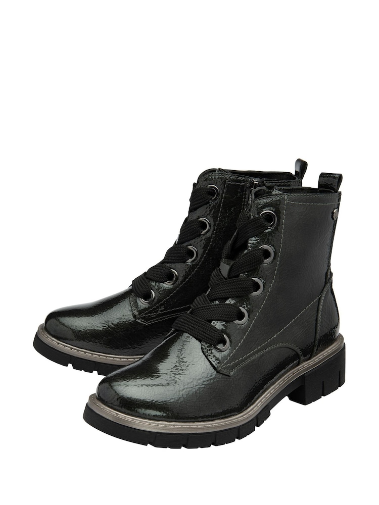 Botas de cano curto Lotus Patent - Imagem 2 de 4