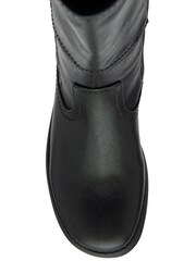 Lotus Black Flat Mid Calf Boots - Image 4 of 4