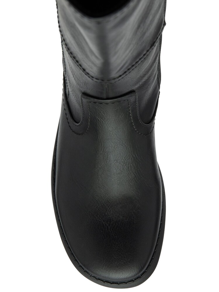 Lotus Black Flat Mid Calf Boots - Image 4 of 4
