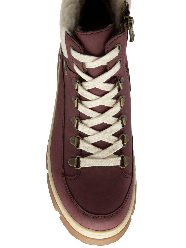 Lotus Red Waterproof Zip-Up Ankle Boots - Image 4 of 4