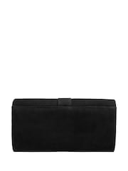 Lotus Black Clutch Bag with Chain - Image 2 of 4