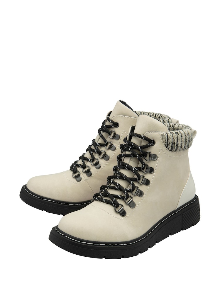 Lotus White Waterproof Patent Ankle Boots - Image 2 of 4 Lotus White Waterproof Patent Ankle Boots - Image 2 of 4