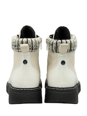 Lotus White Waterproof Patent Ankle Boots - Image 3 of 4