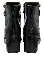 Lotus Black Heeled Ankle Boots - Image 4 of 4