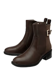 Botas de cano curto Lotus com zíper - Imagem 2 de 4