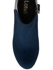 Lotus Blue Stiletto Heel Shoe Boots - Image 4 of 4