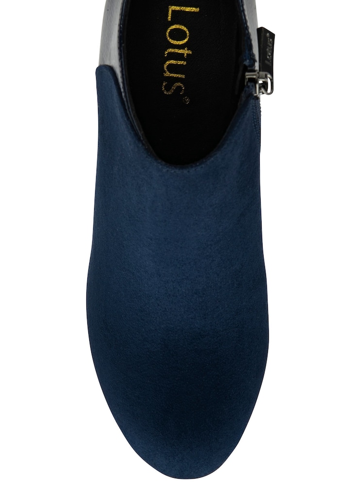 Lotus Blue Stiletto Heel Shoe Boots - Image 4 of 4