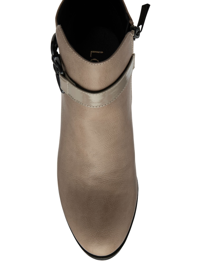 Lotus Natural Heeled Ankle Boots - Image 4 of 4 Lotus Natural Heeled Ankle Boots - Image 4 of 4