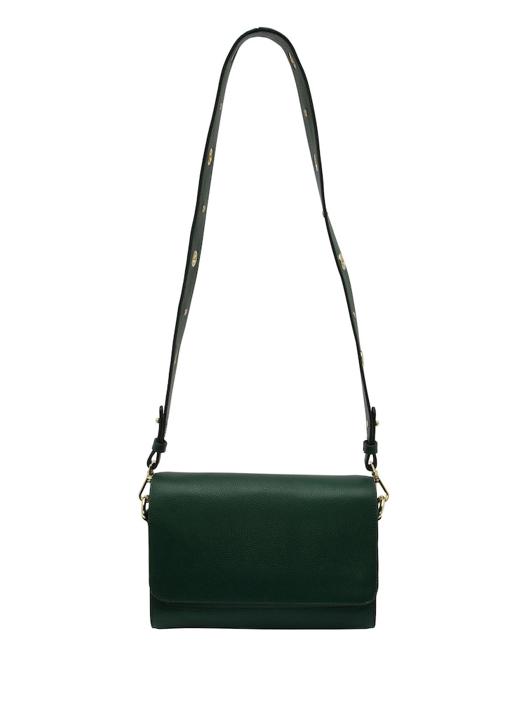 Lotus Green Leather Handbag - Image 1 of 4 Lotus Green Leather Handbag - Image 1 of 4
