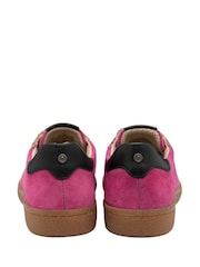 Lotus Pink Leather Trainers - Image 3 of 4
