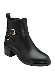 Lotus Leather Zip-Up Chelsea Boots - Imagem 1 de 4