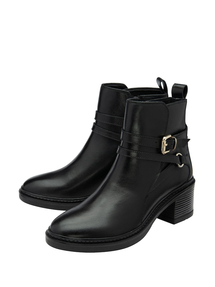 Lotus Leather Zip-Up Chelsea Boots - Imagem 2 de 4