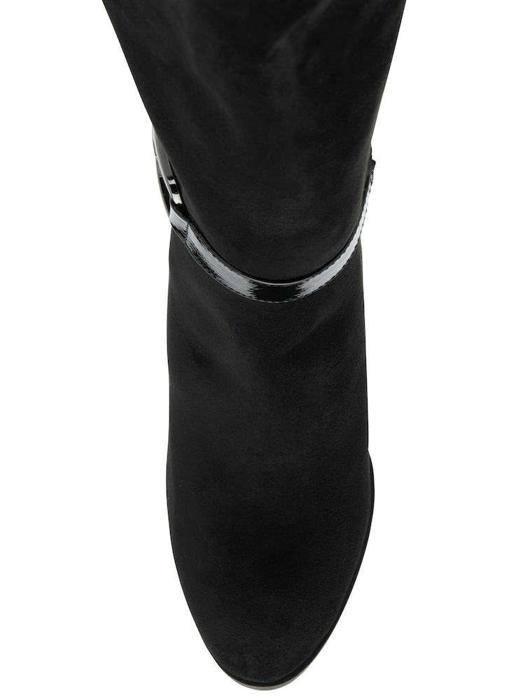 Lotus Black Heeled Knee High Boots - Image 4 of 4 Lotus Black Heeled Knee High Boots - Image 4 of 4
