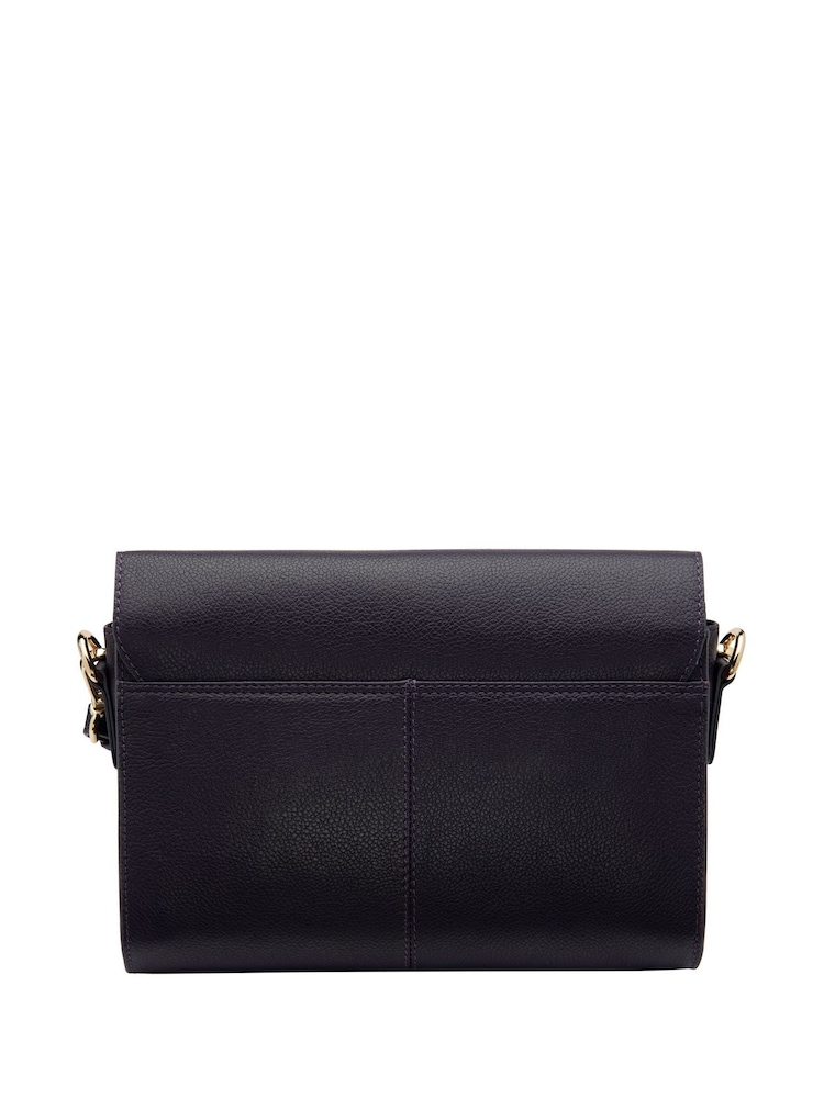 Lotus Purple Leather Handbag - Image 2 of 4