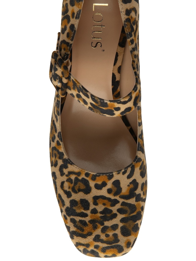 Lotus Animal Suede Court Shoes - Image 4 of 4