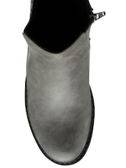 Lotus Grey Zip-Up Ankle Boots - Image 4 of 4