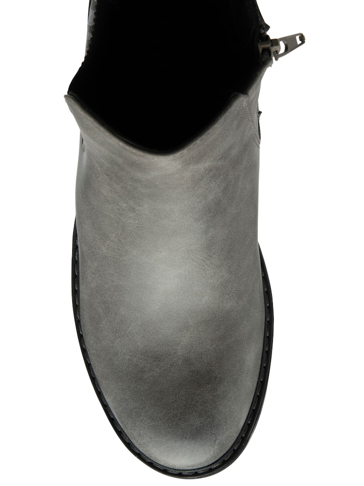 Lotus Grey Zip-Up Ankle Boots - Image 4 of 4 Lotus Grey Zip-Up Ankle Boots - Image 4 of 4
