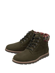 Lotus Green Textile Ankle Boots - Image 2 of 4