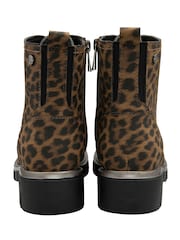 Lotus Print Zip-Up Ankle Boots - Imagem 3 de 4
