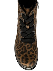 Lotus Print Zip-Up Ankle Boots - Imagem 4 de 4