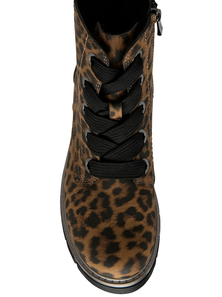 Lotus Print Zip-Up Ankle Boots - Imagem 4 de 4