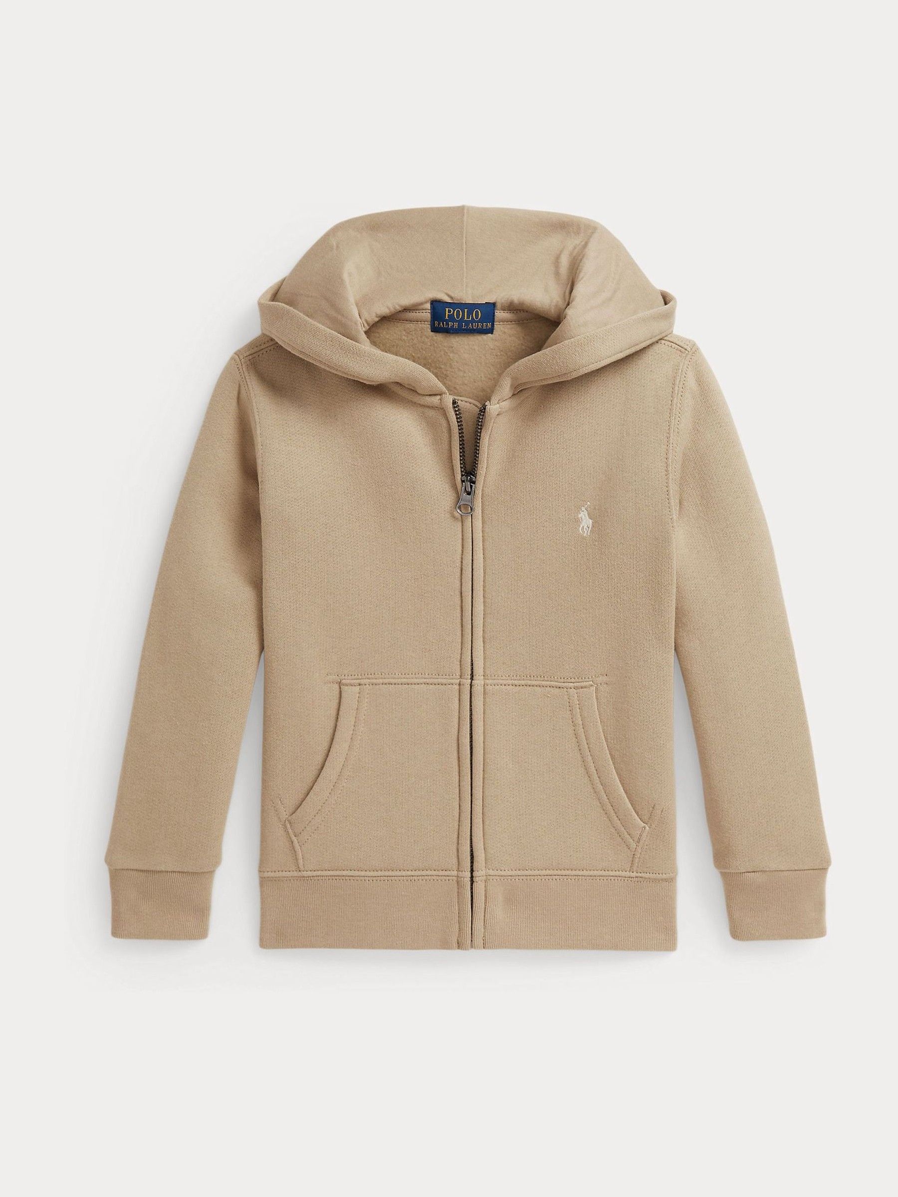 Buy Polo Ralph Lauren Beige Zip Through Logo Hoodie from Next Canada