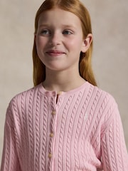 Polo Ralph Lauren Girls Cable Knit Cardigan - Imagen 3 de 6