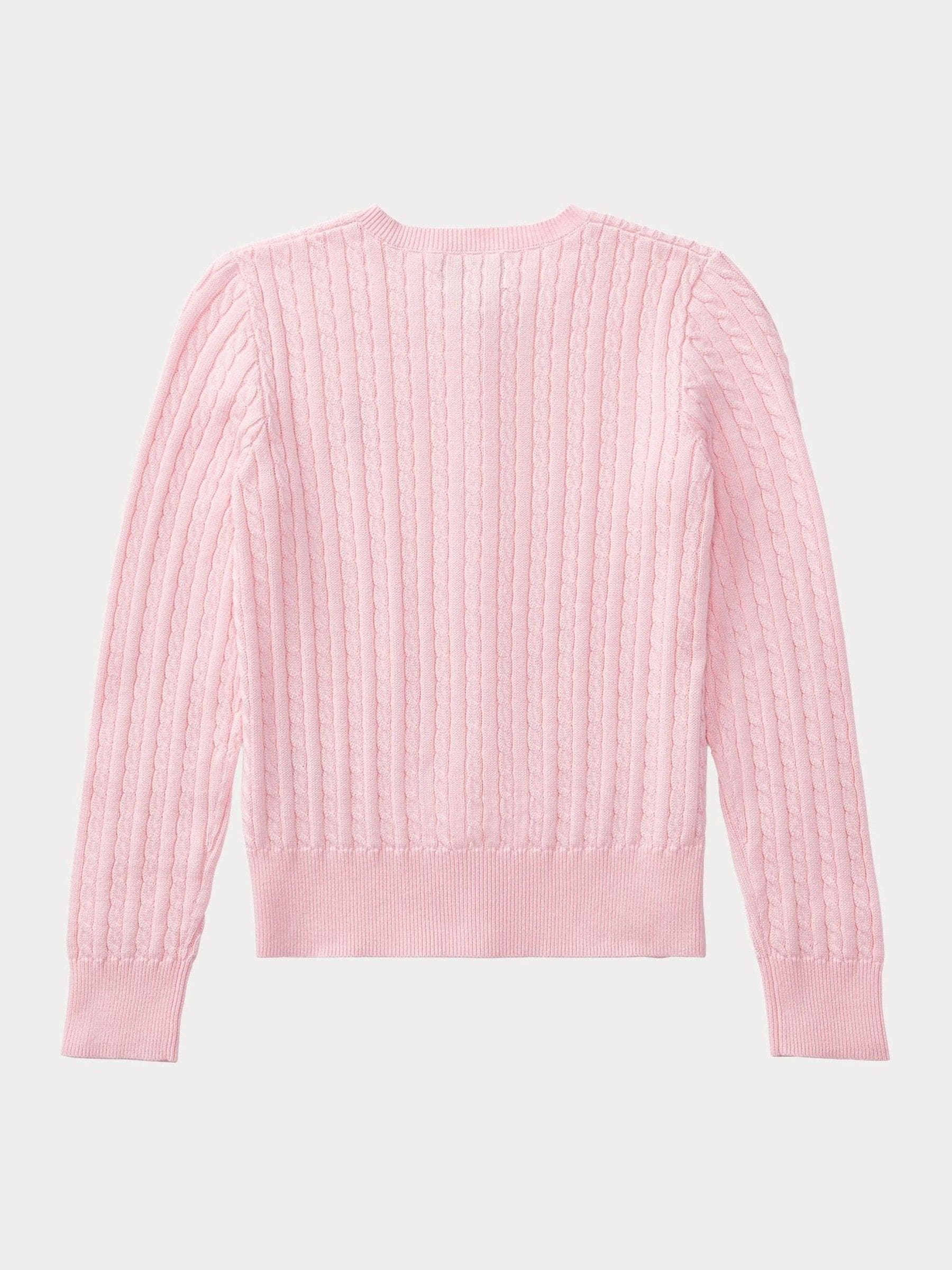 Buy Polo Ralph Lauren Pink Cable Knit Cardigan from Next USA