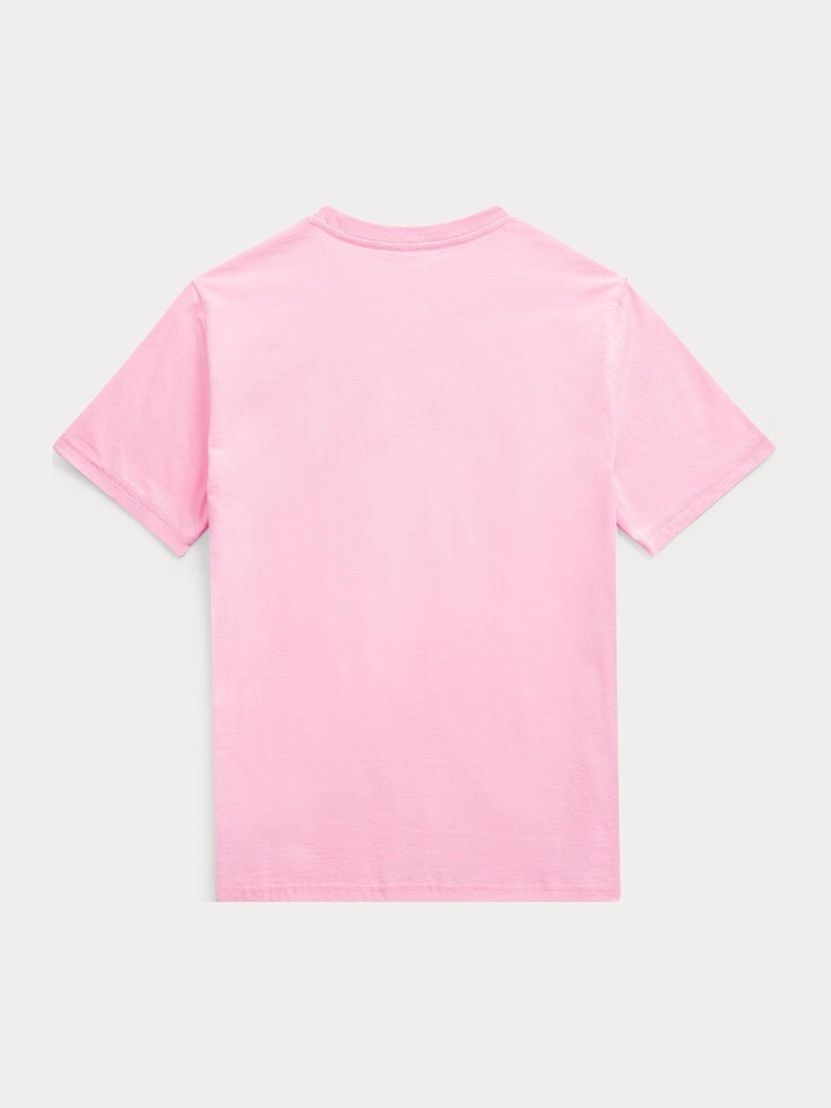 Camiseta Polo Ralph Lauren de algodão para meninos - Imagem 2 de 2