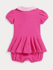 Polo Ralph Lauren Pink Baby Collared Polo Dress and Bloomer Set - Image 2 of 3