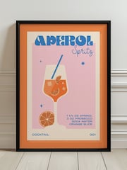 We Are Proper Good Orange Aperol Spritz Art Print - Image 2 of 4
