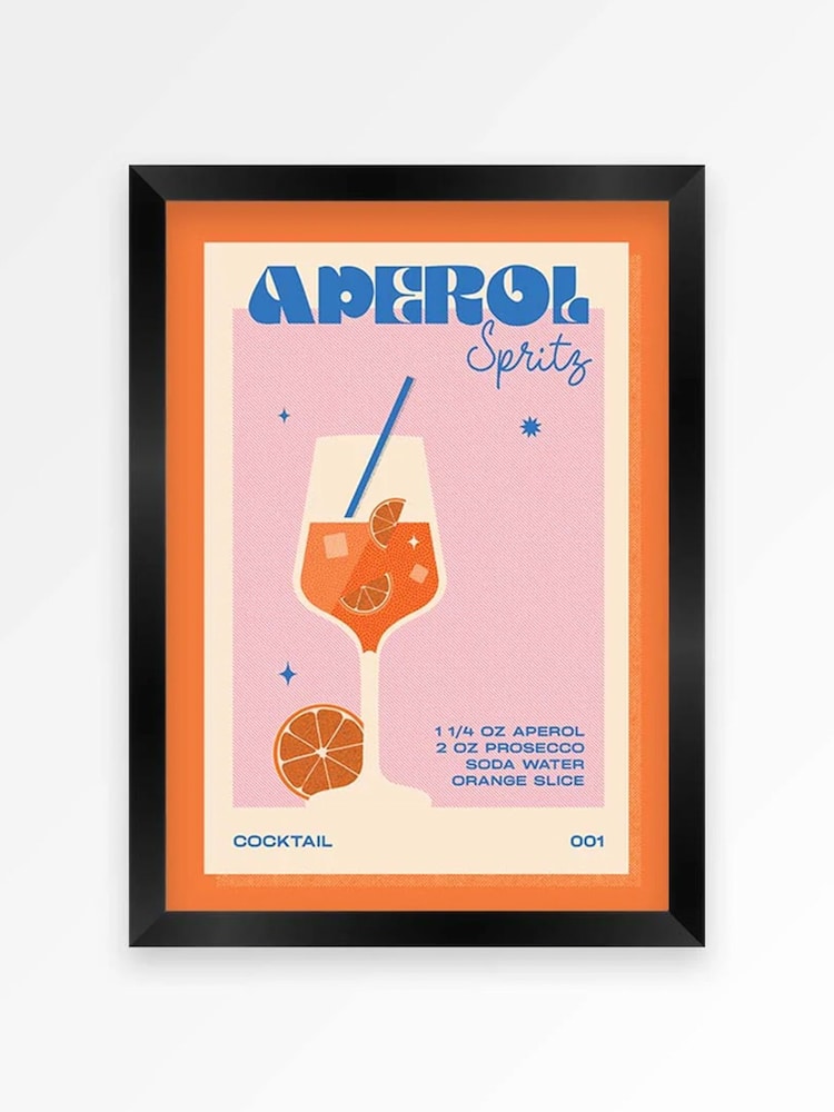 We Are Proper Good Orange Aperol Spritz Art Print - Image 4 of 4