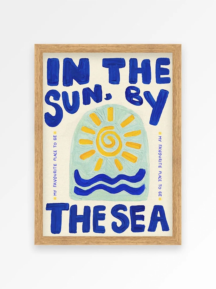 We Are Proper Good Blue In The Sun By The Sea Art Print - Image 4 of 4 We Are Proper Good Blue In The Sun By The Sea Art Print - Image 4 of 4