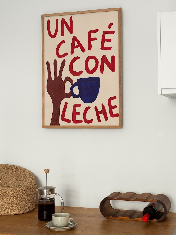 We Are Proper Good Red Un Café Con Leche Art Print - Image 4 of 4
