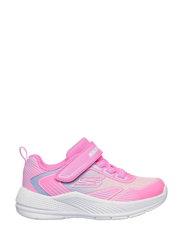 Skechers Pink Microspec Advance Oasis Point Trainers - Image 1 of 2