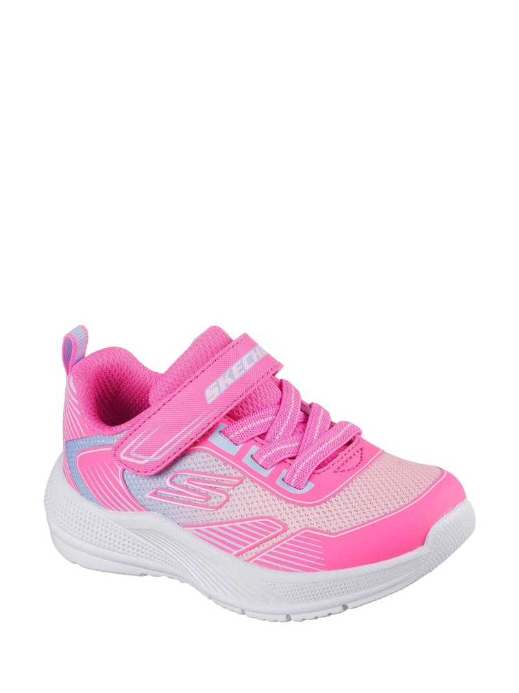 Skechers Pink Microspec Advance Oasis Point Trainers - Image 2 of 2