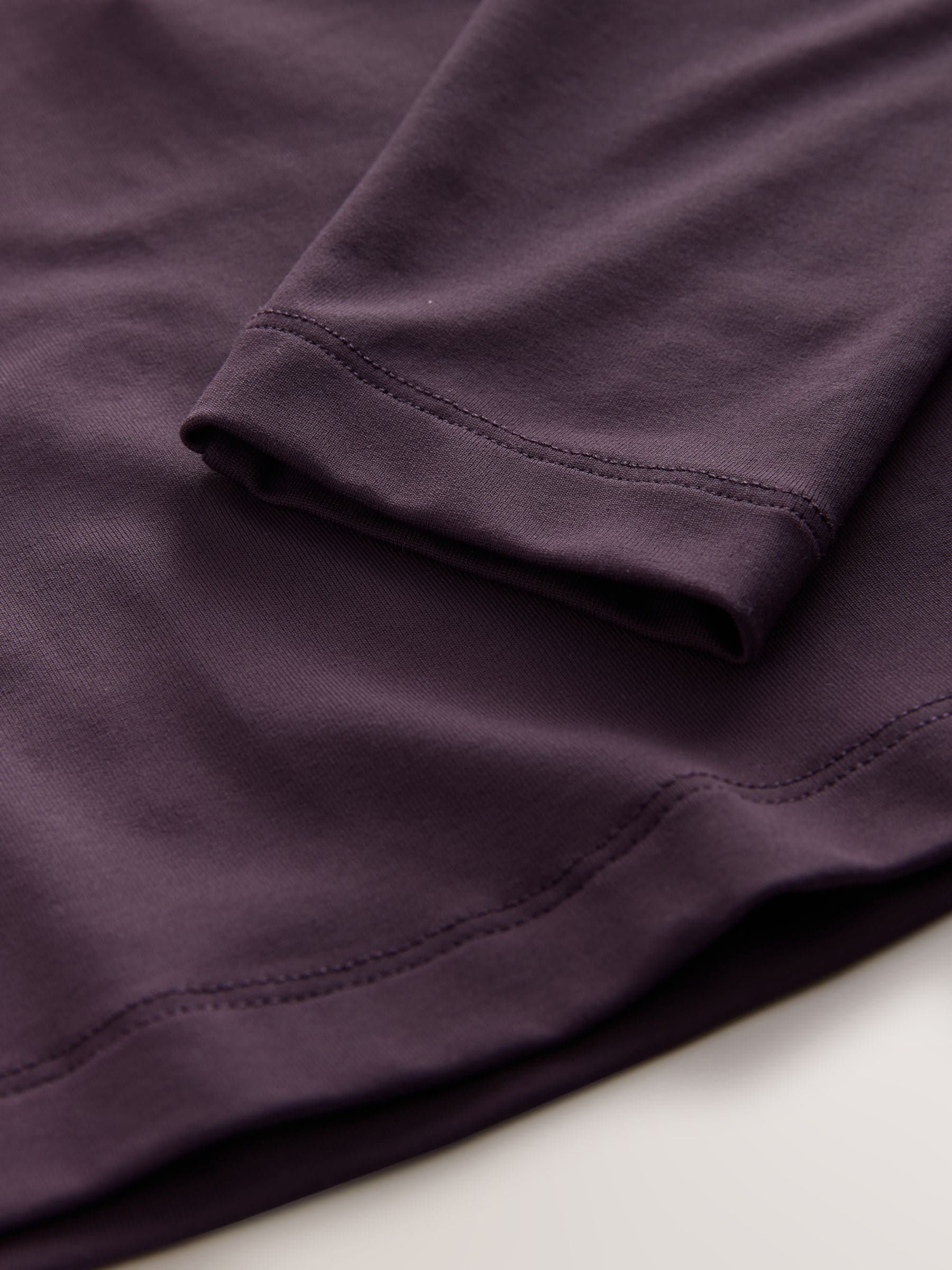 Buy Plum Purple V-Neck Long Sleeve Soft Touch Nylon Top from Next USA