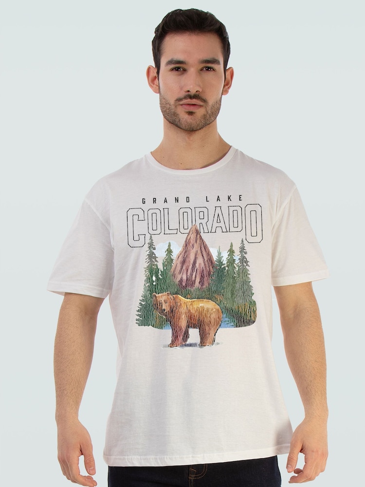 Brands In White Colorado Grand Lake Graphic T-Shirt - Image 1 of 4