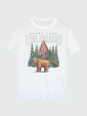 Brands In White Colorado Grand Lake Graphic T-Shirt - Image 3 of 4