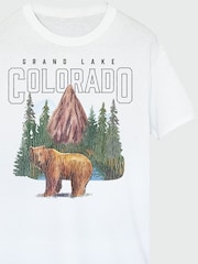 Brands In White Colorado Grand Lake Graphic T-Shirt - Image 4 of 4