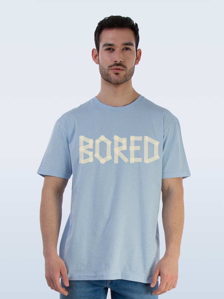 Brands In Blue Bored Tape Graphic T-Shirt - Image 1 of 5
