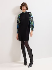Phase Eight Black Ramona Printed Dress - Image 3 of 5